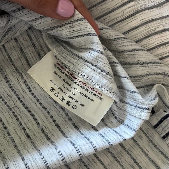 MM Lafleur- The Sam Dress- Textured Stripe XS - Picture 6 of 7